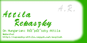 attila repaszky business card